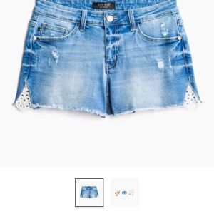 Judy Blue Mila Crochet Detailed Jean Short